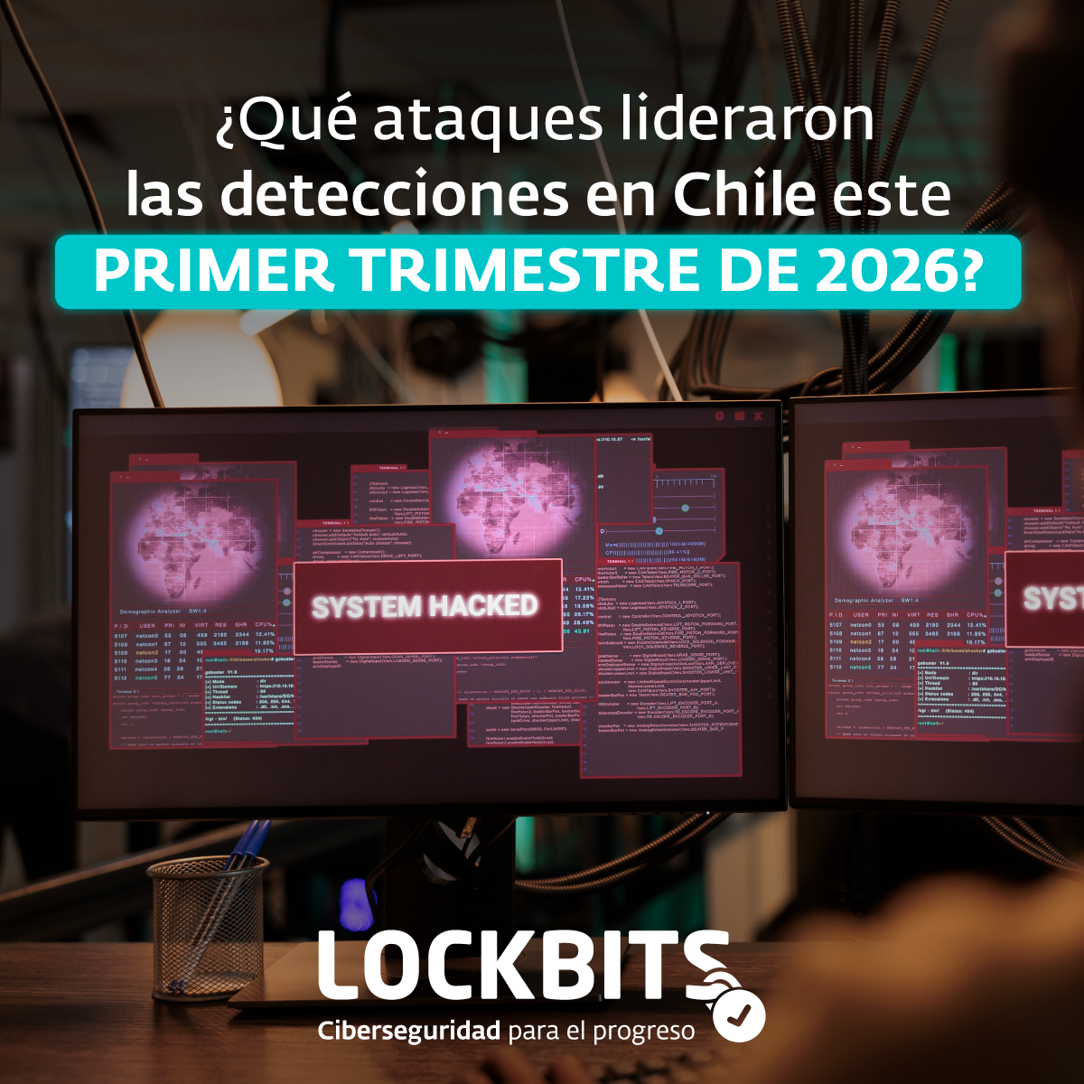 ¿Qué ataques lideraron las detecciones en Chile este Primer TRIMESTRE de 2026?