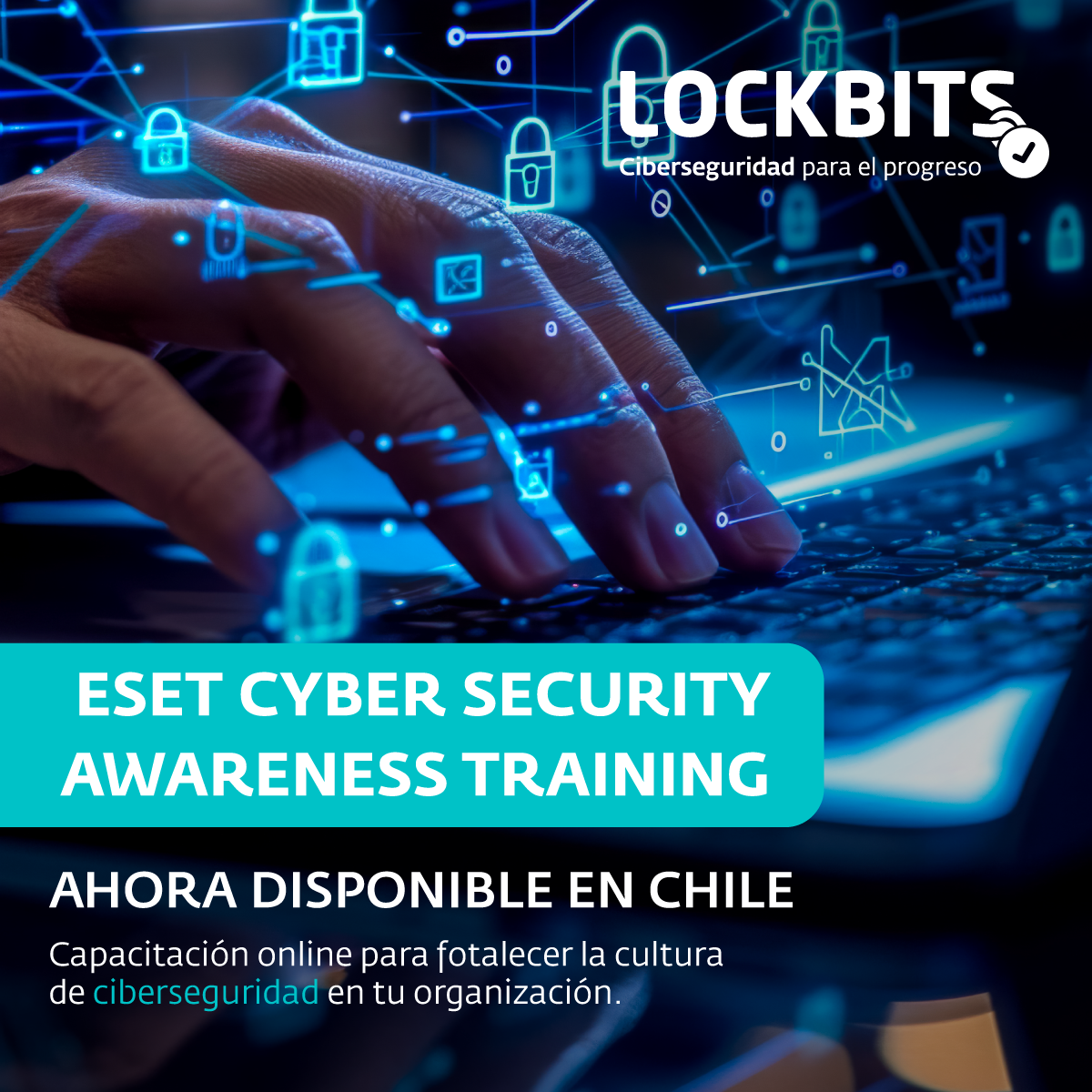 ESET CYBER SECURITY AWARENESS TRAINING: Ahora disponible en Chile. Capacitación online y simulación de phishing para fortalecer la cultura de ciberseguridad en tu organización. Solicita más información en lockbits.cl